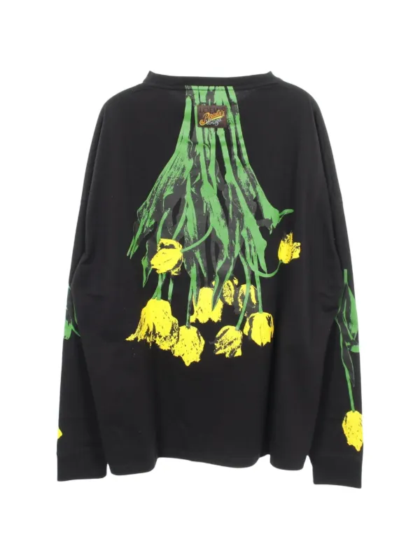Loewe Pre-Owned 2010s Paula's Ibiza Tulip T-shirt | Black | FARFETCH
