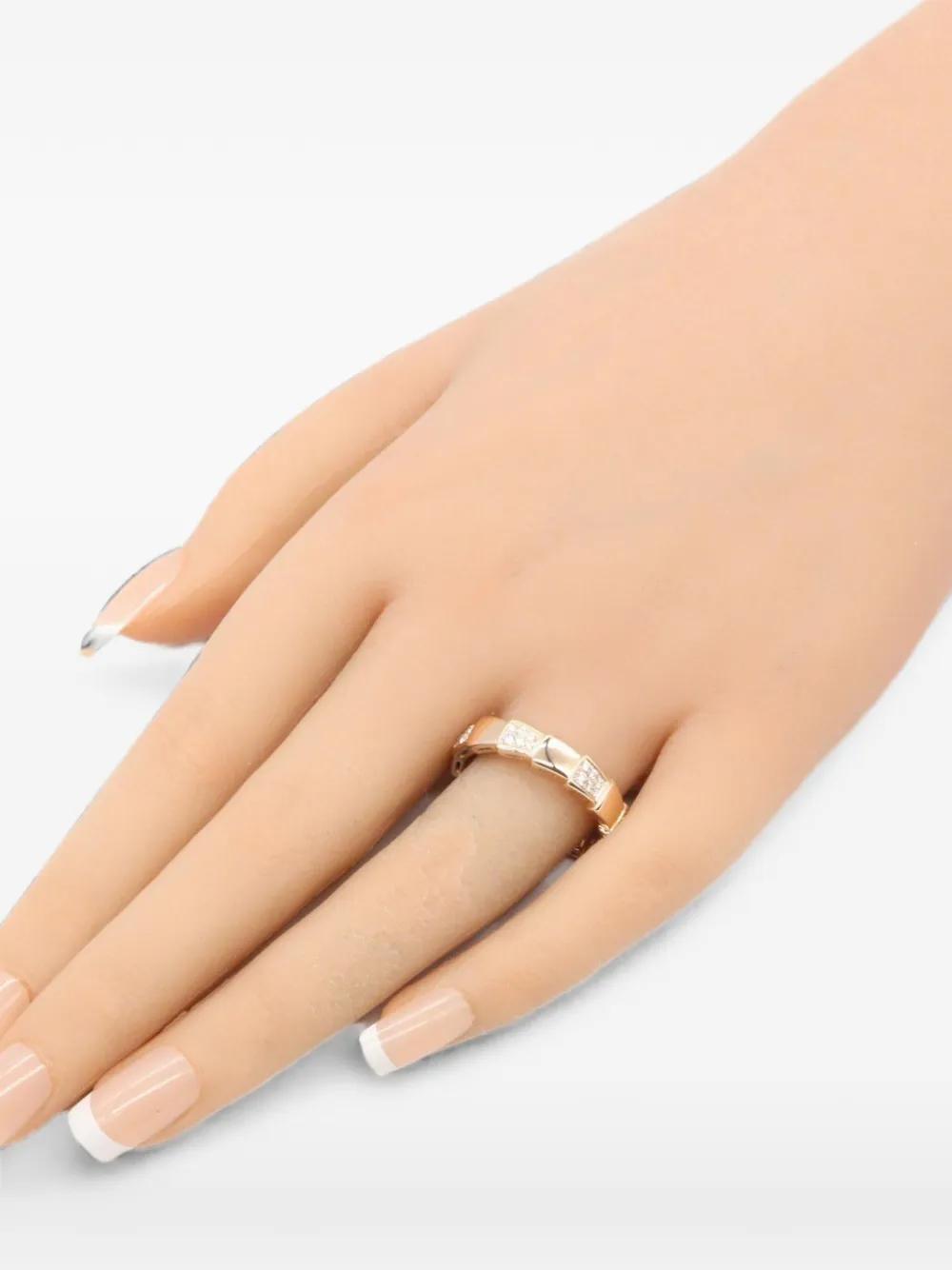 Bvlgari Pre-Owned 2010s Serpenti Viper diamond ring - Rosa