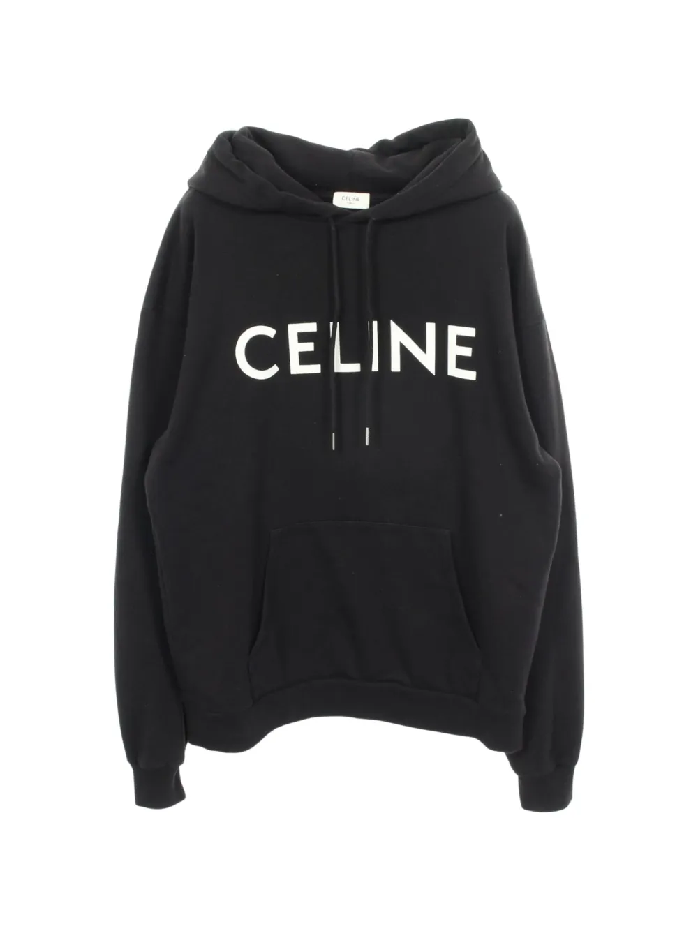 Celine Pre-Owned 2010s logo-print hoodie - Nero