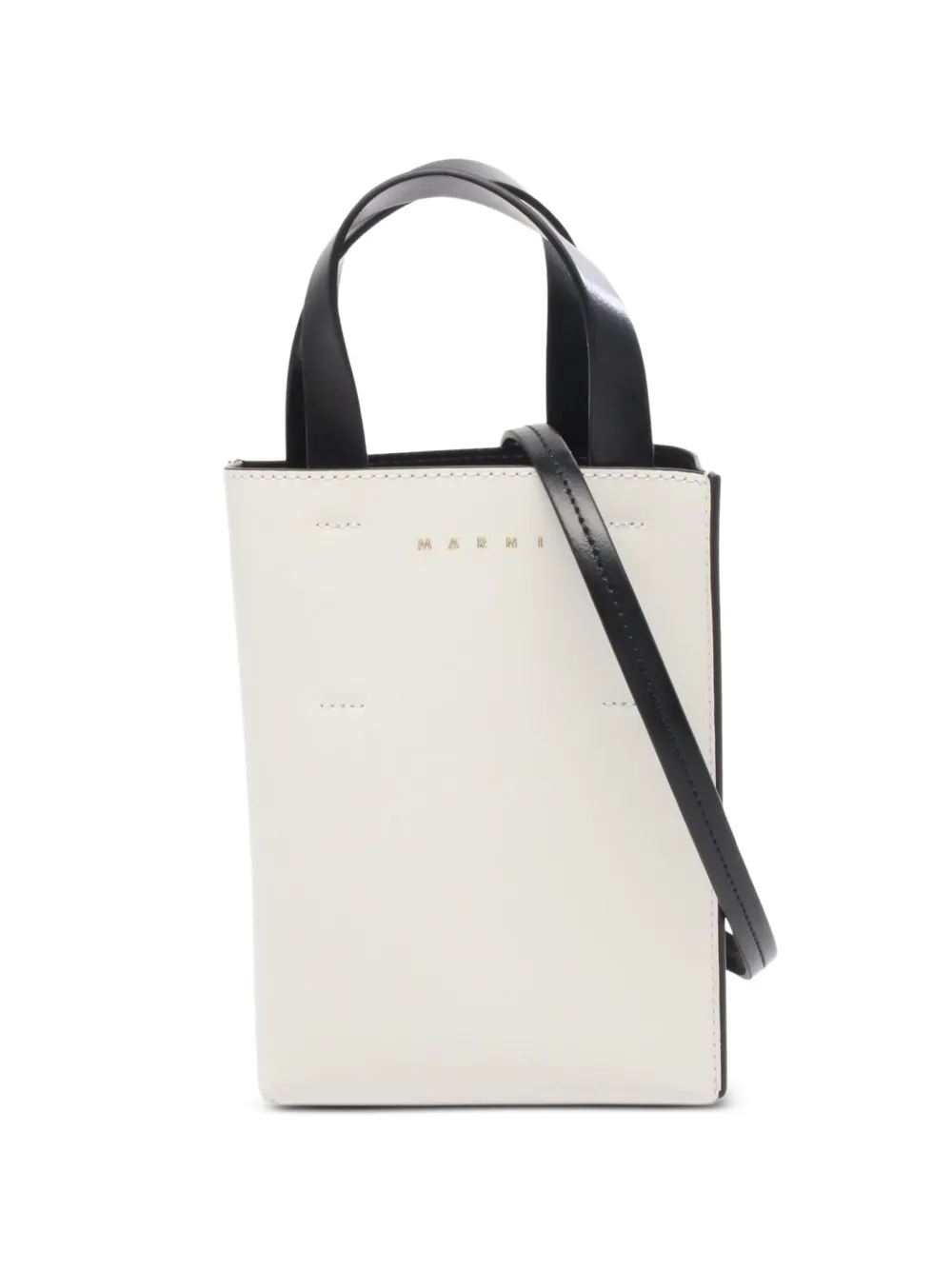 Marni Pre-Owned 2020 Museo Nano leather tote bag - Weiß