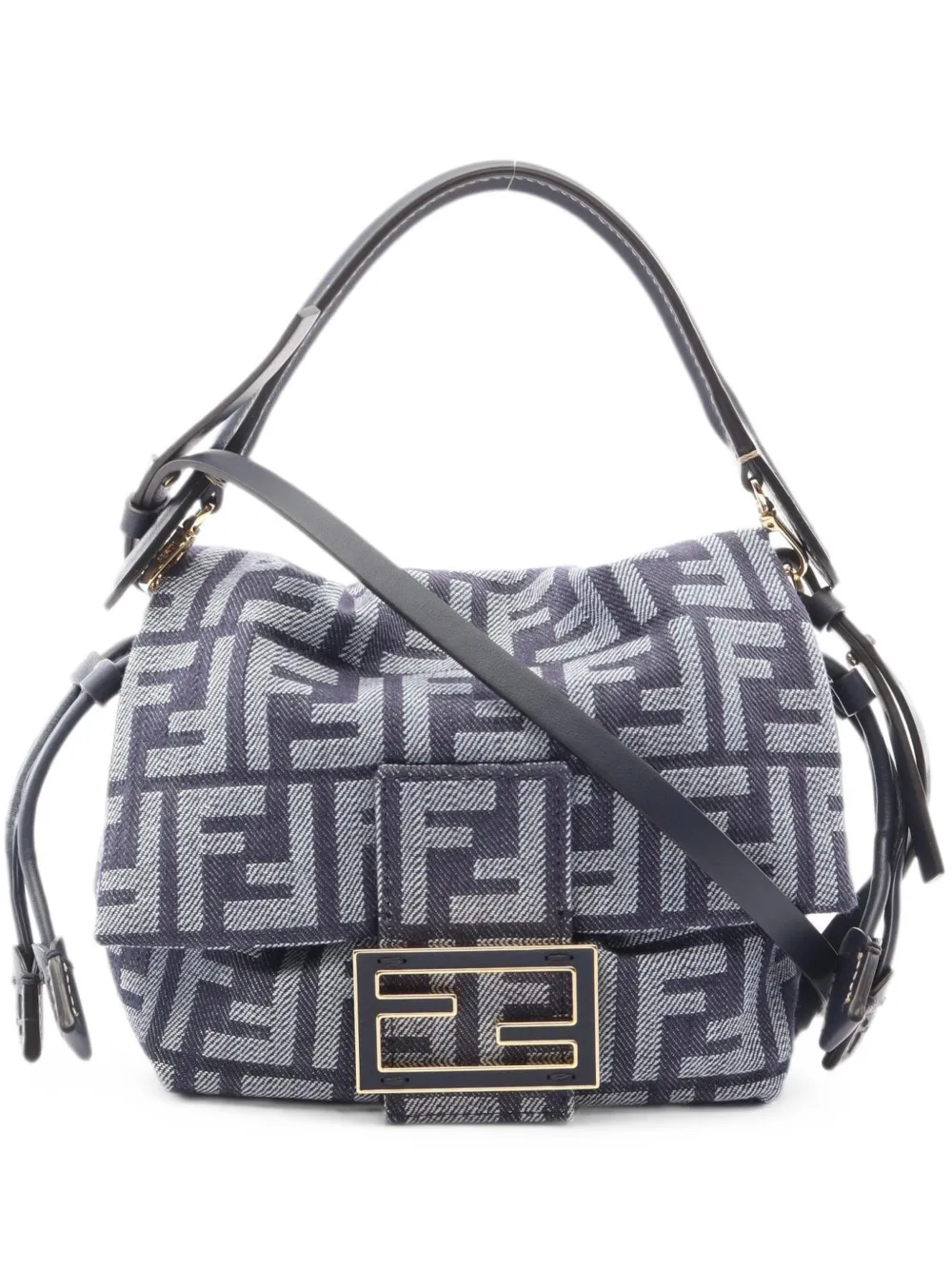 Fendi Pre-Owned 2020s small Mamma Baguette handbag - Blu