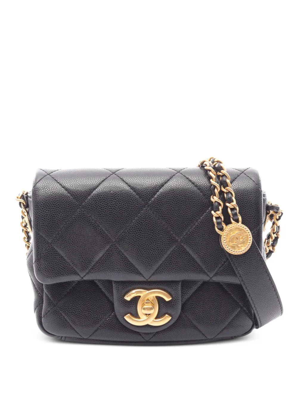 CHANEL Pre-Owned Matelassé shoulder bag - Black