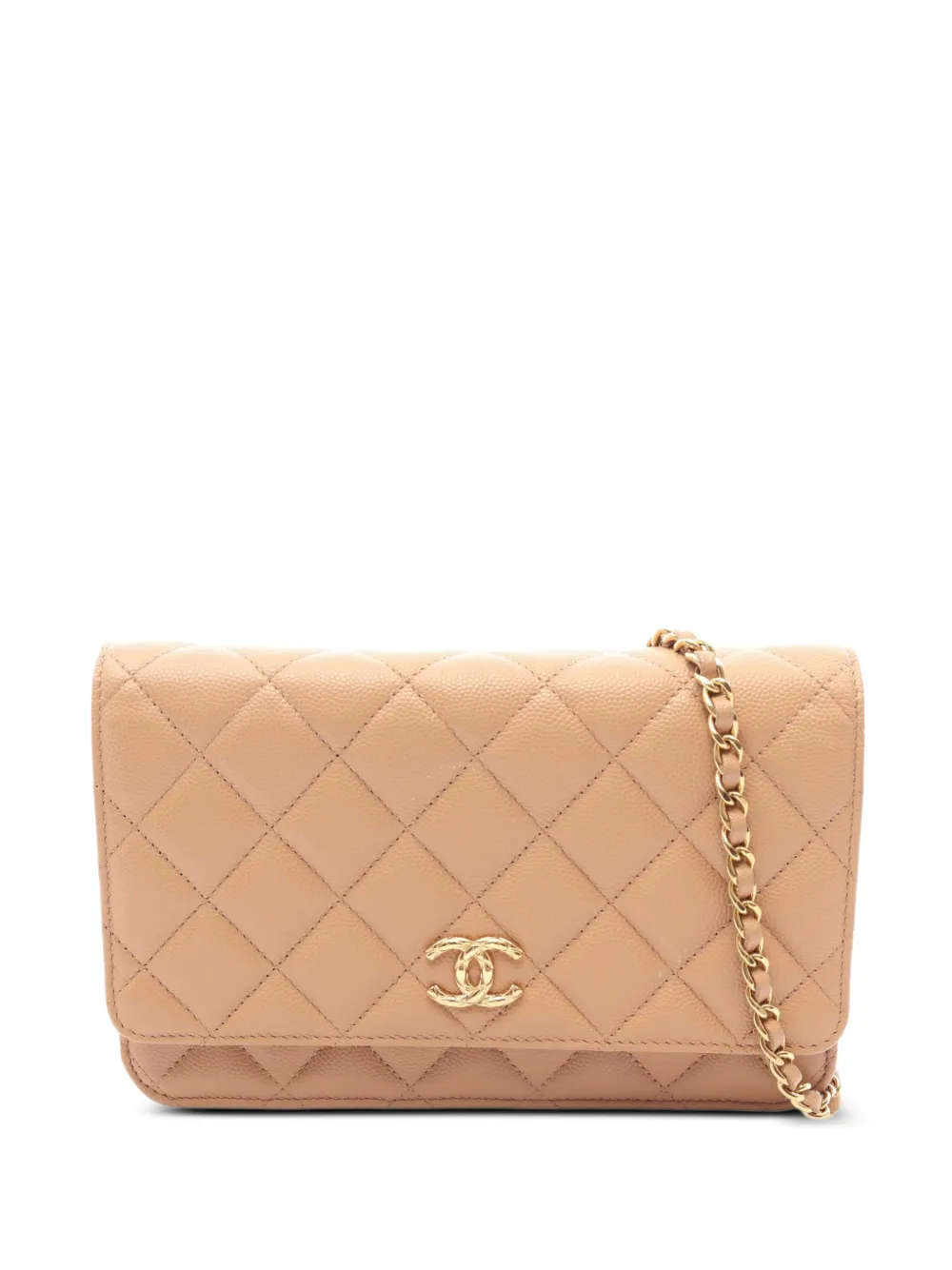 CHANEL Pre-Owned 2021s quilted cross body wallet - Toni neutri
