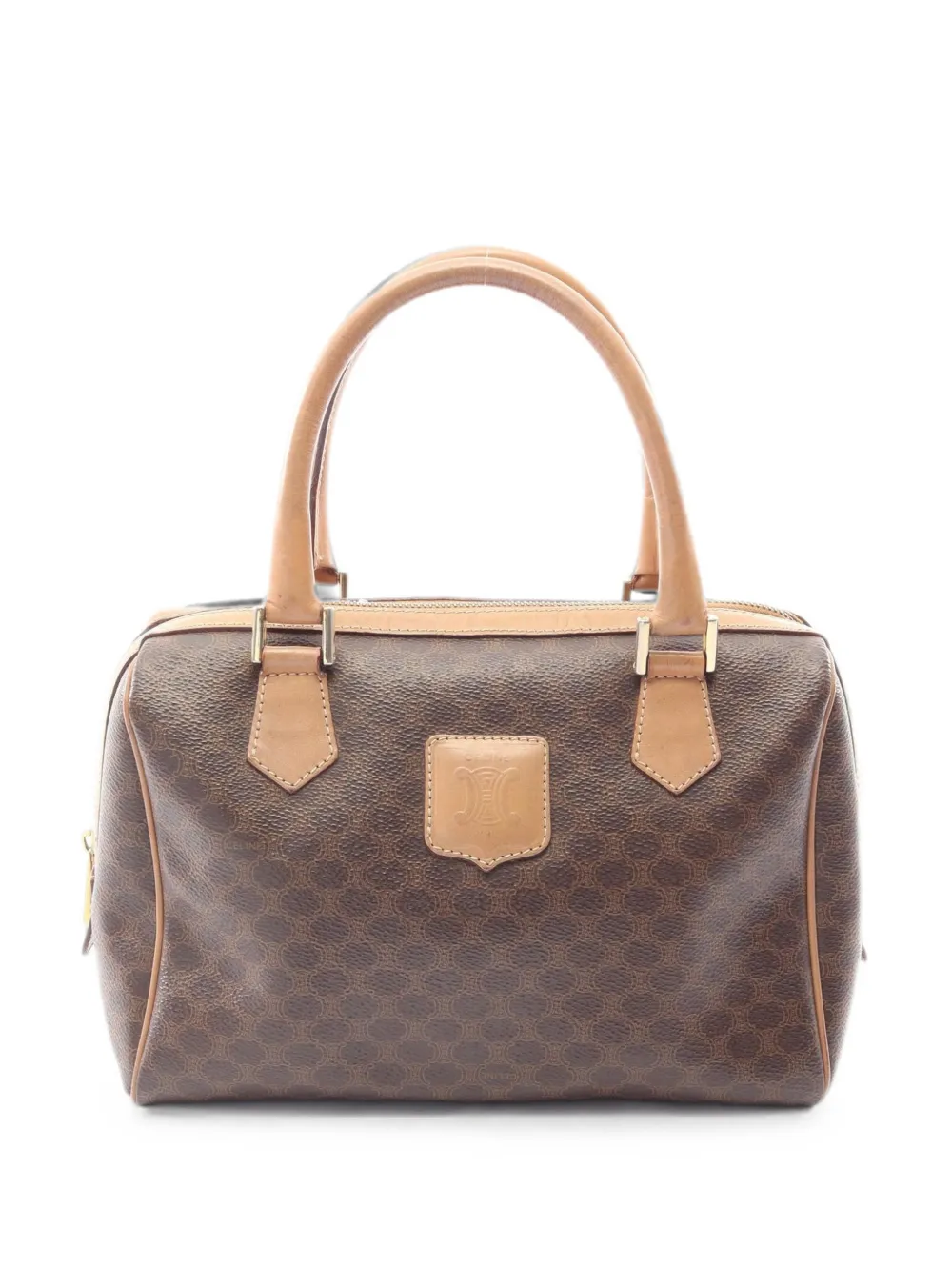 Celine Pre-Owned 2000s Macadam mini boston bag - Marrone