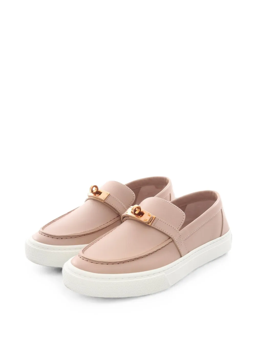 Hermès Pre-Owned 2000s Game Kelly Buckle slip-on sneakers - Rosa