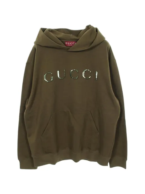 Gucci Pre-Owned 2010s sequin logo hoodie