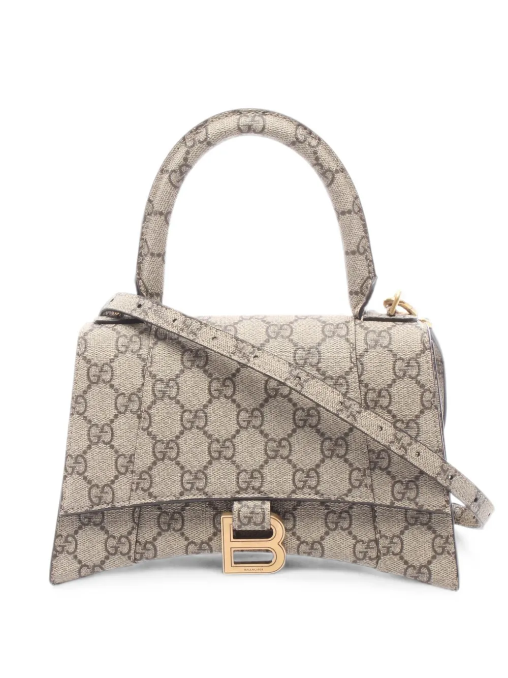 Balenciaga Pre-Owned x Gucci 2010s Hacker Project Hourglass handbag - Toni neutri