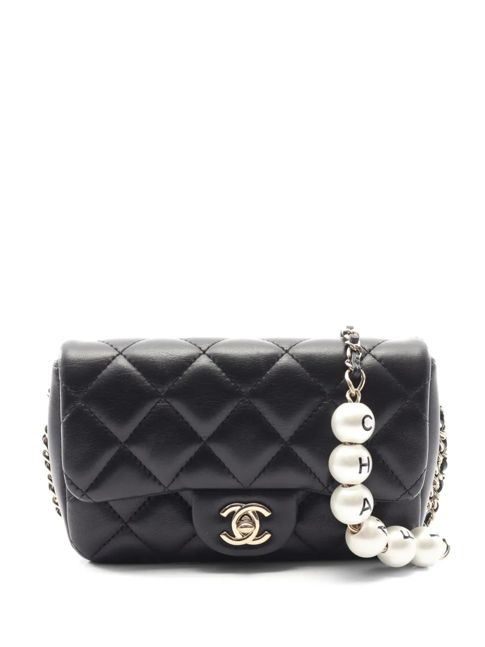 CHANEL Pre-Owned 2019 small Flap quilted crossbody bag - Black