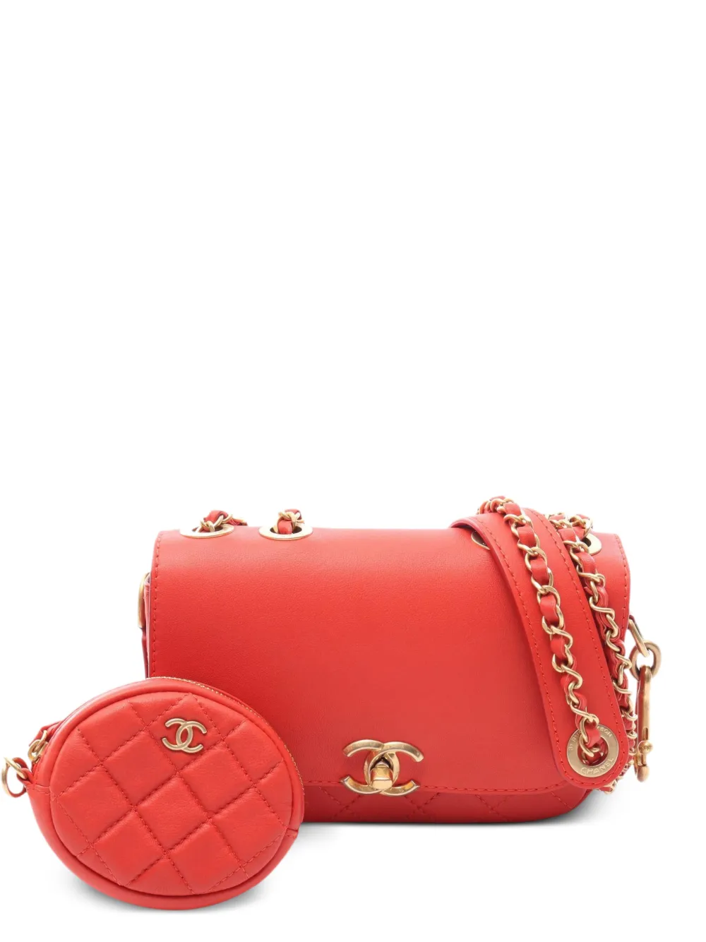 CHANEL Pre-Owned 2019 Matelassé shoulder bag - Red