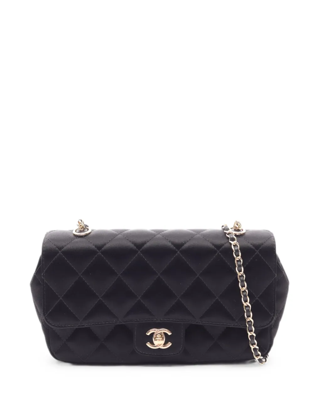 CHANEL Pre-Owned 2015-2016 Matelassé chain shoulder bag - Nero