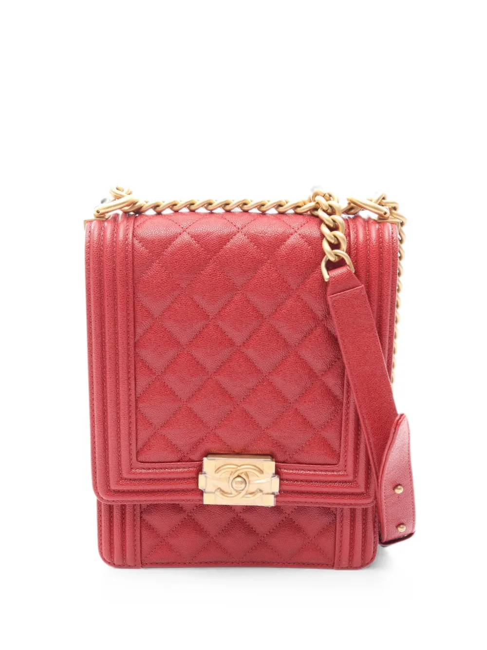 CHANEL Pre-Owned 2019 Boy Chanel crossbody bag - Rosso