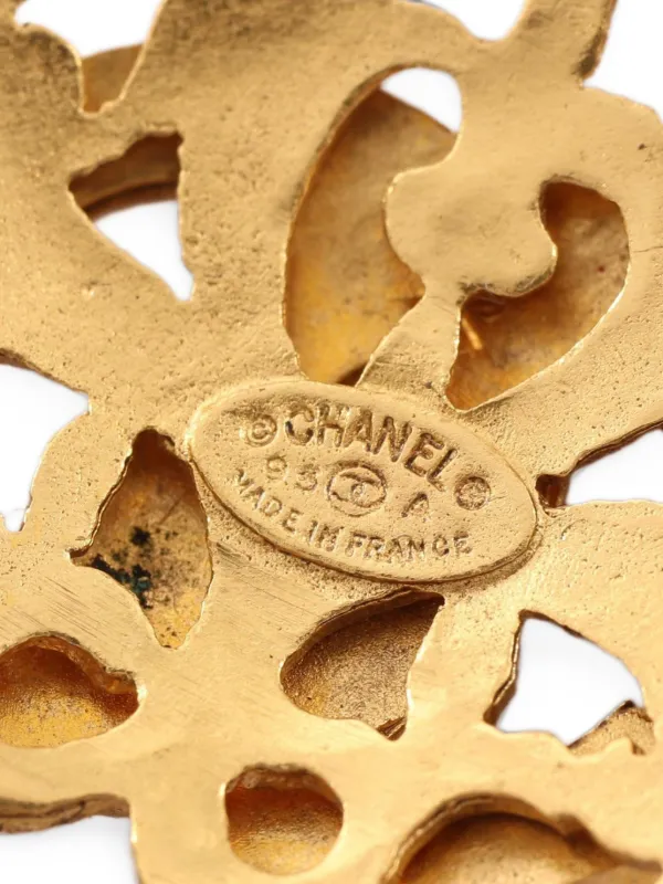 CHANEL Pre-Owned 1986-1988 ココマーク ブローチ | ゴールドトーン