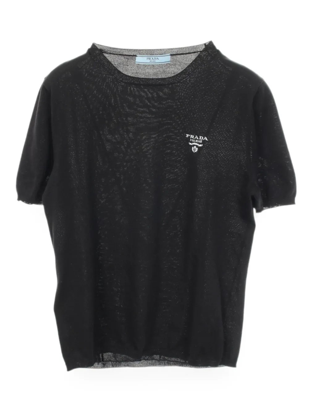 Prada Pre-Owned 2010s logo-detail T-shirt - Schwarz
