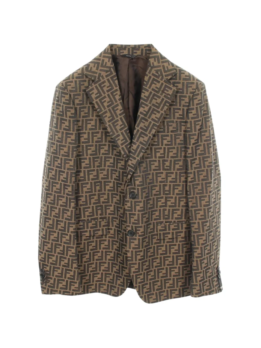 Fendi Pre-Owned 2010s Zucca tailored jacket - Toni neutri