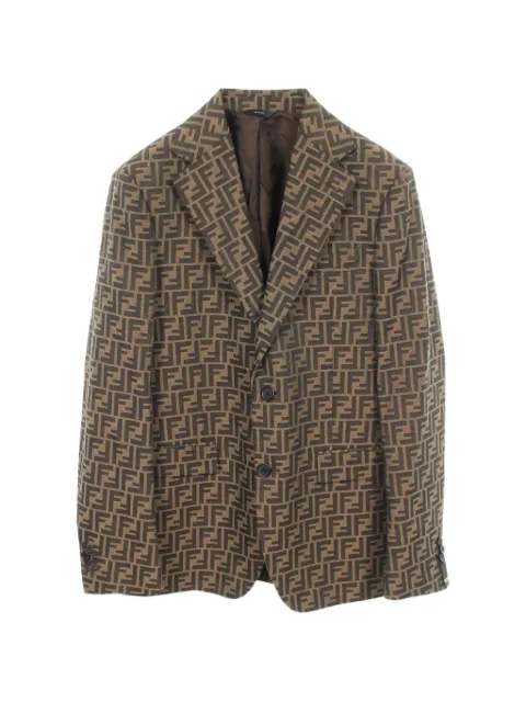 Fendi Pre-Owned 2010s Zucca tailored jacket
