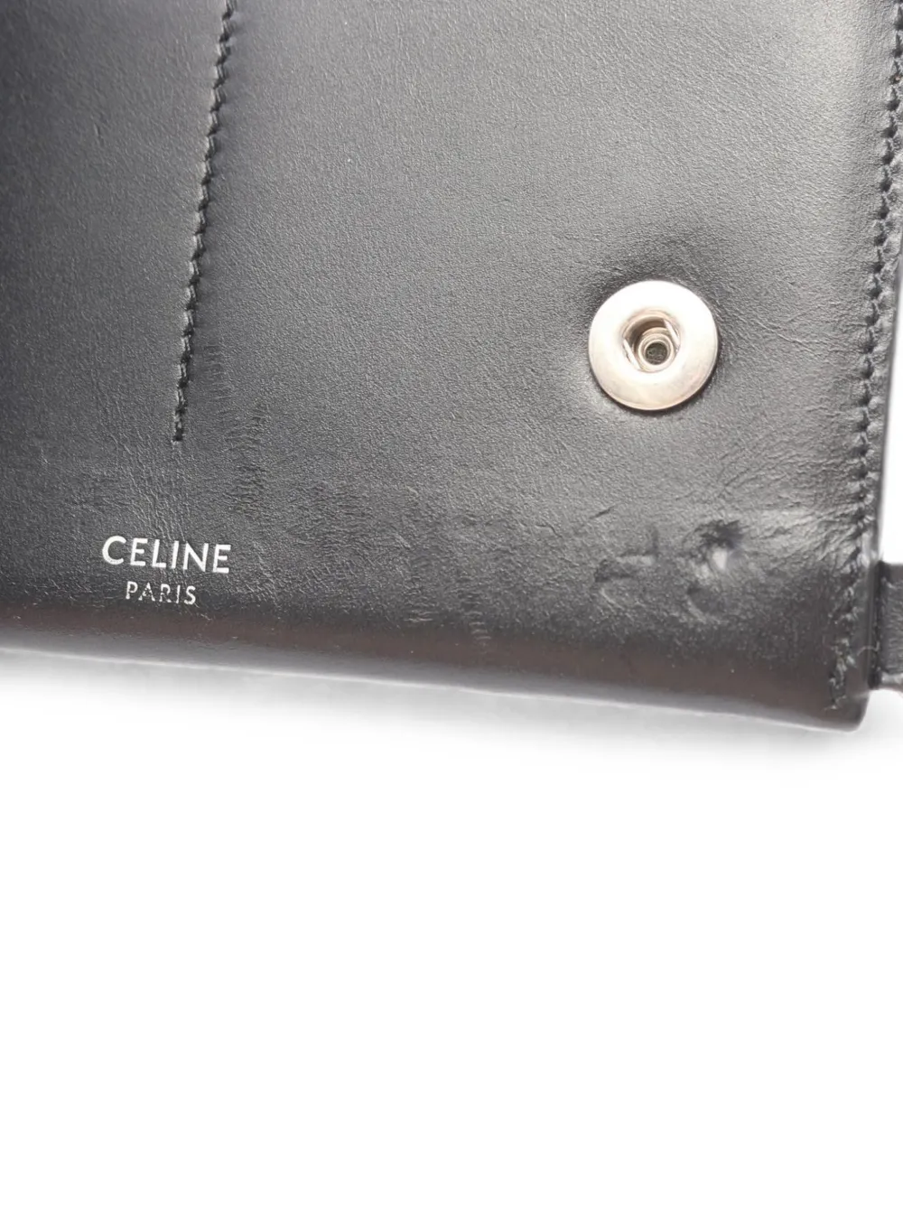 Pre-owned Celine 2000s Chain-strap Wallet In Black