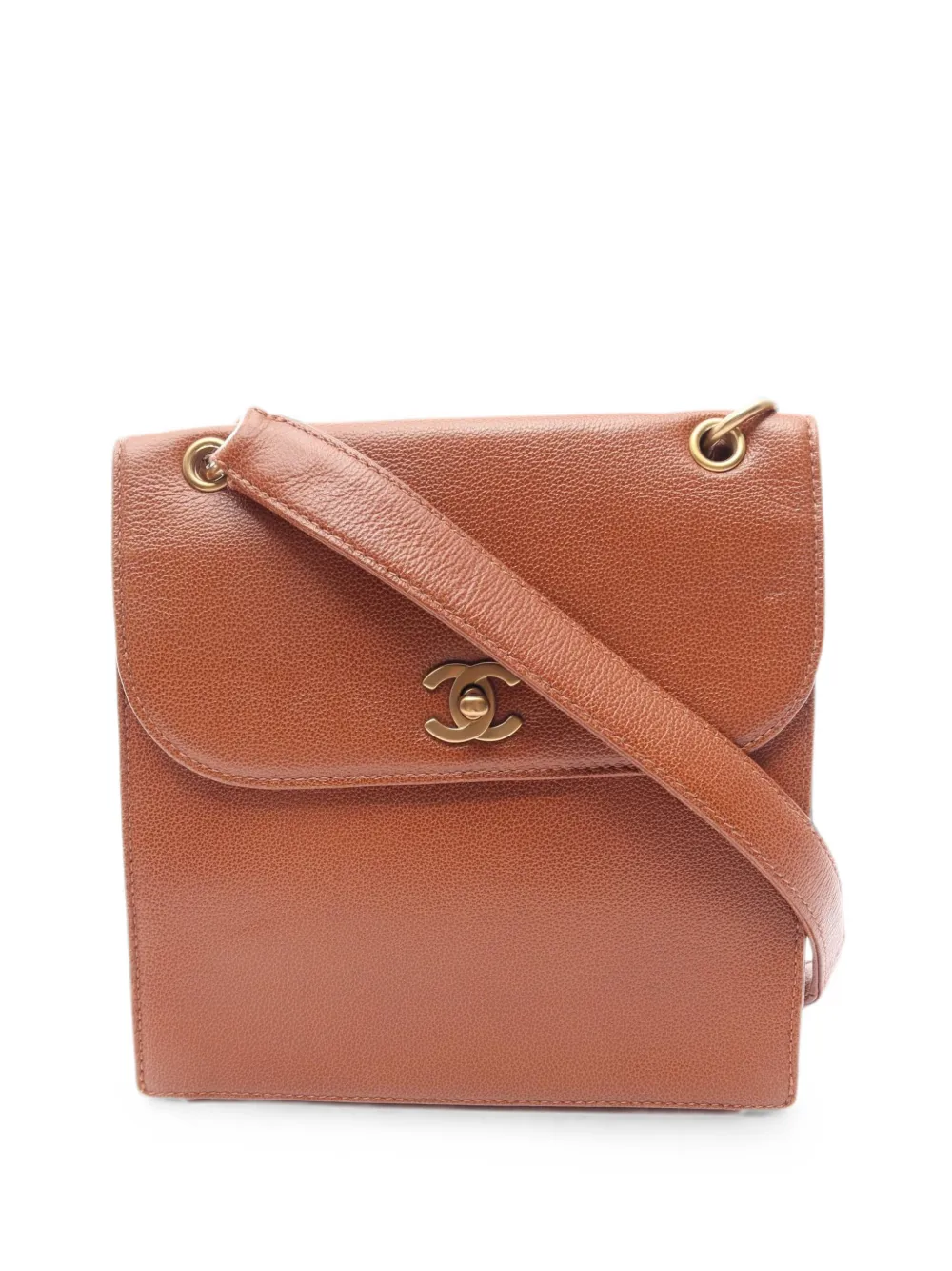 CHANEL Pre-Owned 1997-1999 CC turn-lock shoulder bag - Marrone