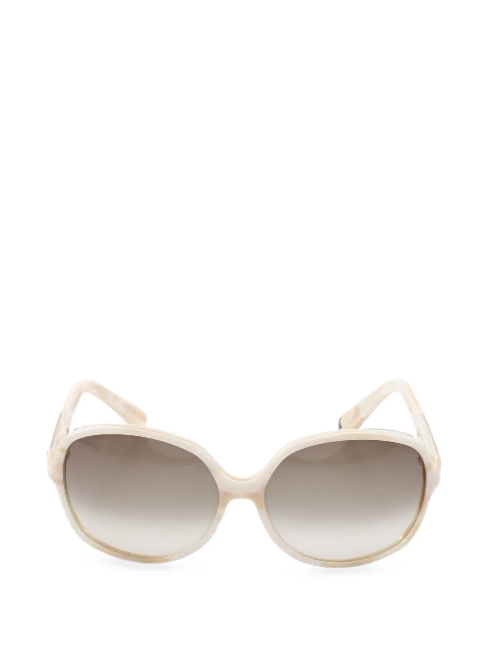 Gucci Pre-Owned 2010s round-frame sunglasses - Toni neutri