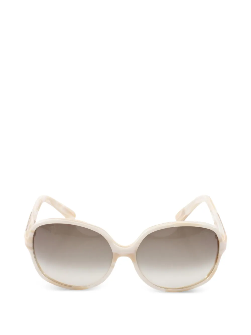 Gucci Pre-Owned 2010s round-frame sunglasses - Toni neutri