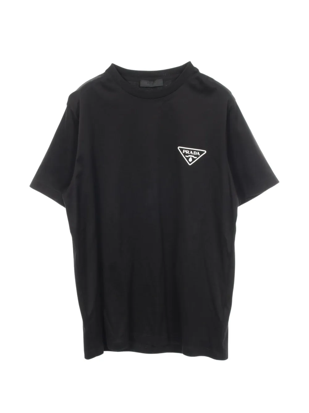 Prada Pre-Owned 2010s triangle-logo T-shirt - Nero