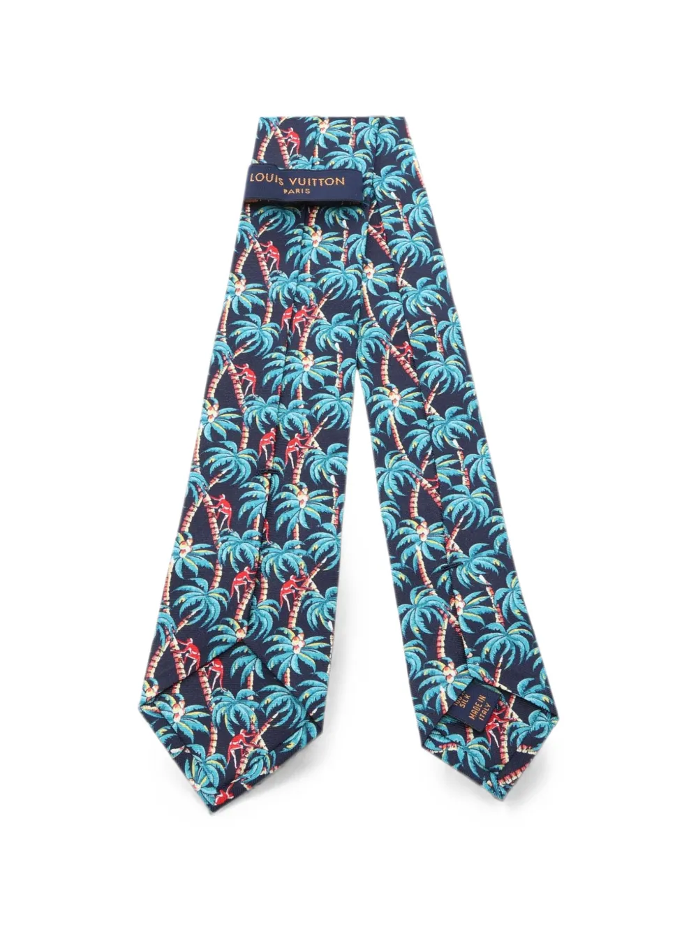 Louis Vuitton Pre-Owned 2017 palm-tree tie - Blu