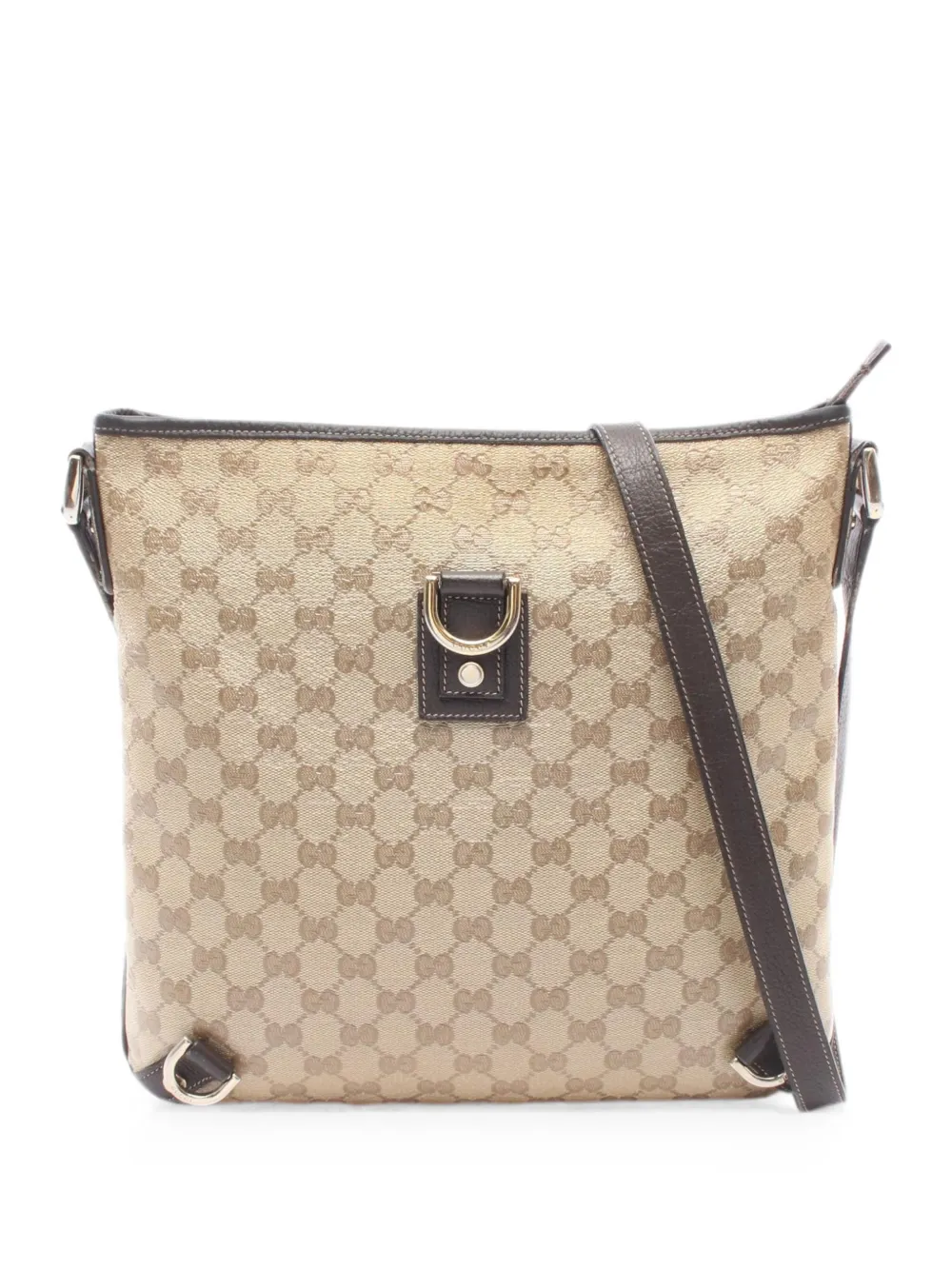 Gucci Pre-Owned 2000s GG Crystal Abbey cross body bag - Nude