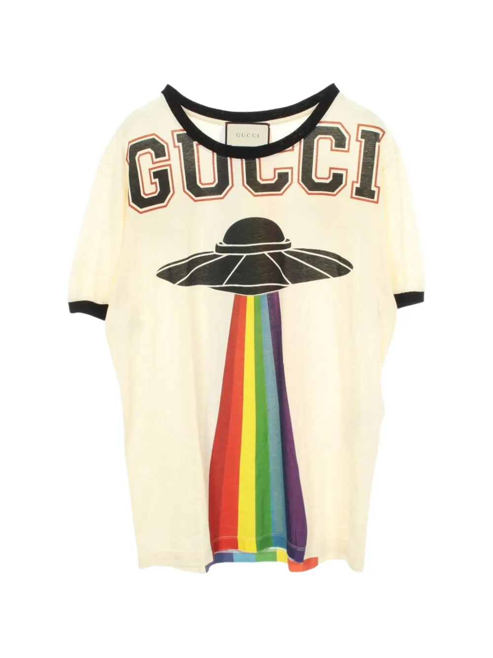Gucci Pre-Owned 2010s printed cotton T-shirt - Toni neutri