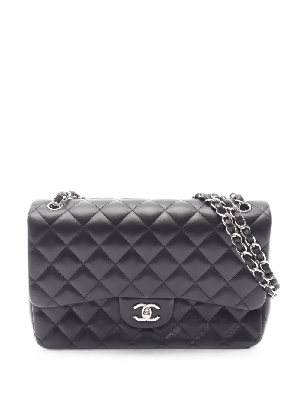 CHANEL Pre-Owned 2013-2014 Decamatlassé quilted shoulder bag - Black