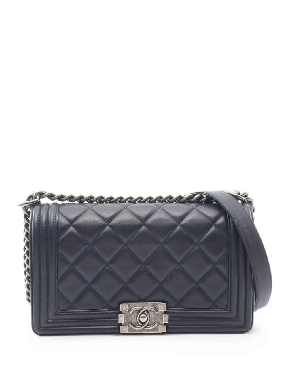 CHANEL Pre-Owned 2014 Boy Chanel shoulder bag - Blu