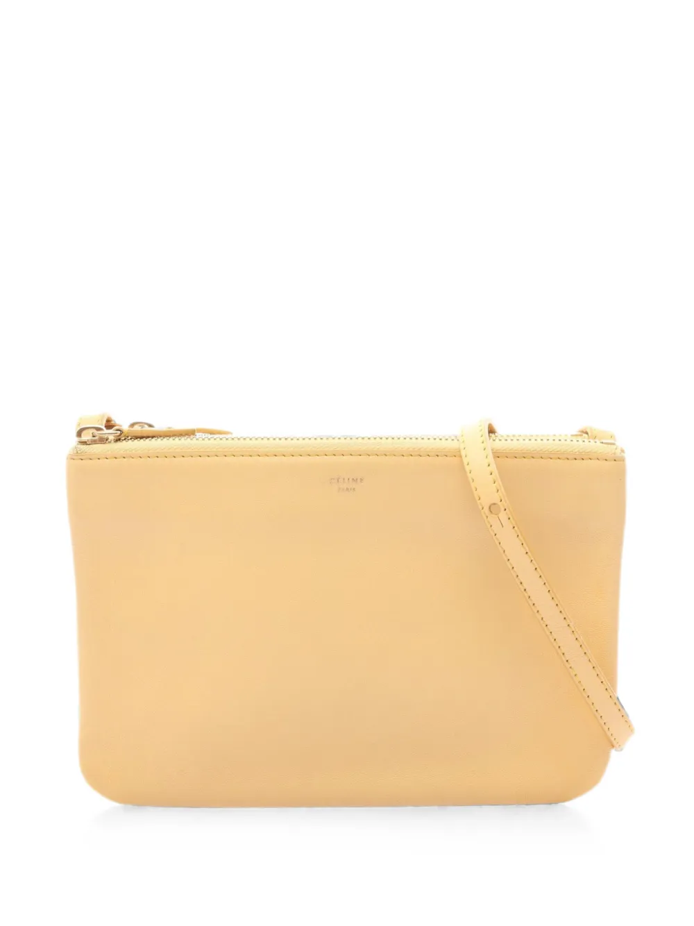 Celine Pre-Owned 2000s small Trio cross body bag - Giallo