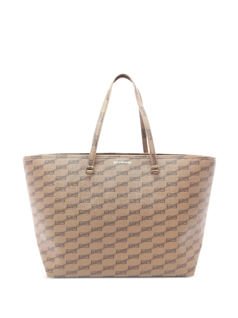 Balenciaga Pre-Owned 2010s BB-monogram tote bag - Nude