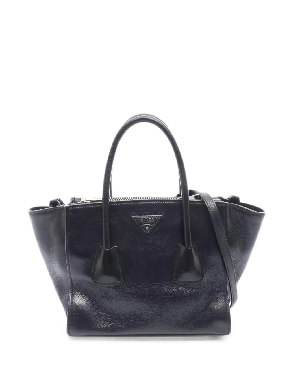 Prada Pre-Owned 2000s Glace Calf leather tote bag - Nero