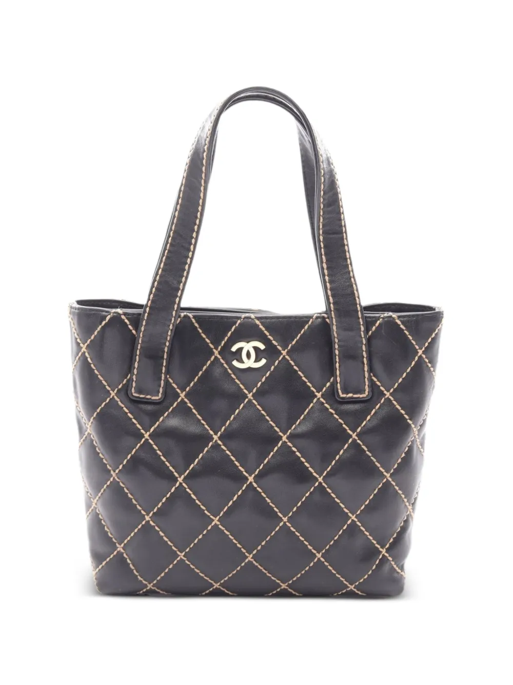 CHANEL Pre-Owned 2003-2004 Wild Stitch tote bag - Black