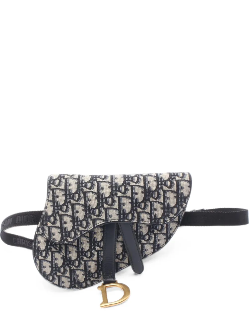 Christian Dior Pre-Owned 2010s Saddle Oblique belt bag - Blu