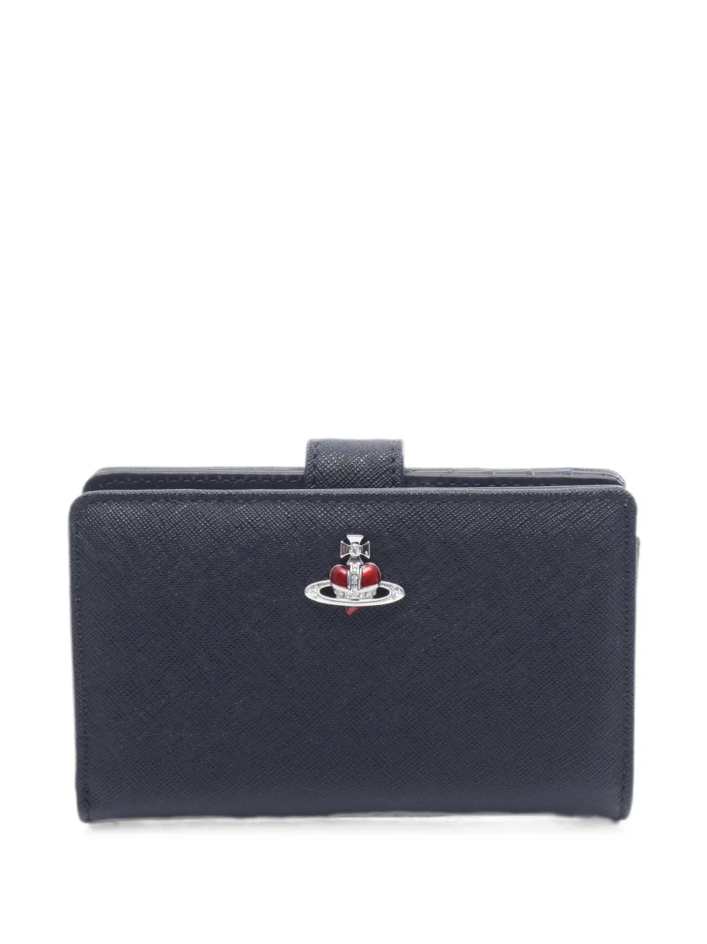Vivienne Westwood Pre-Owned 2020s Orb Saffiano wallet - Nero