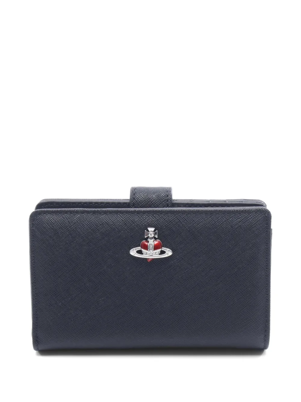 Vivienne Westwood Pre-Owned 2020s Orb Saffiano wallet - Nero