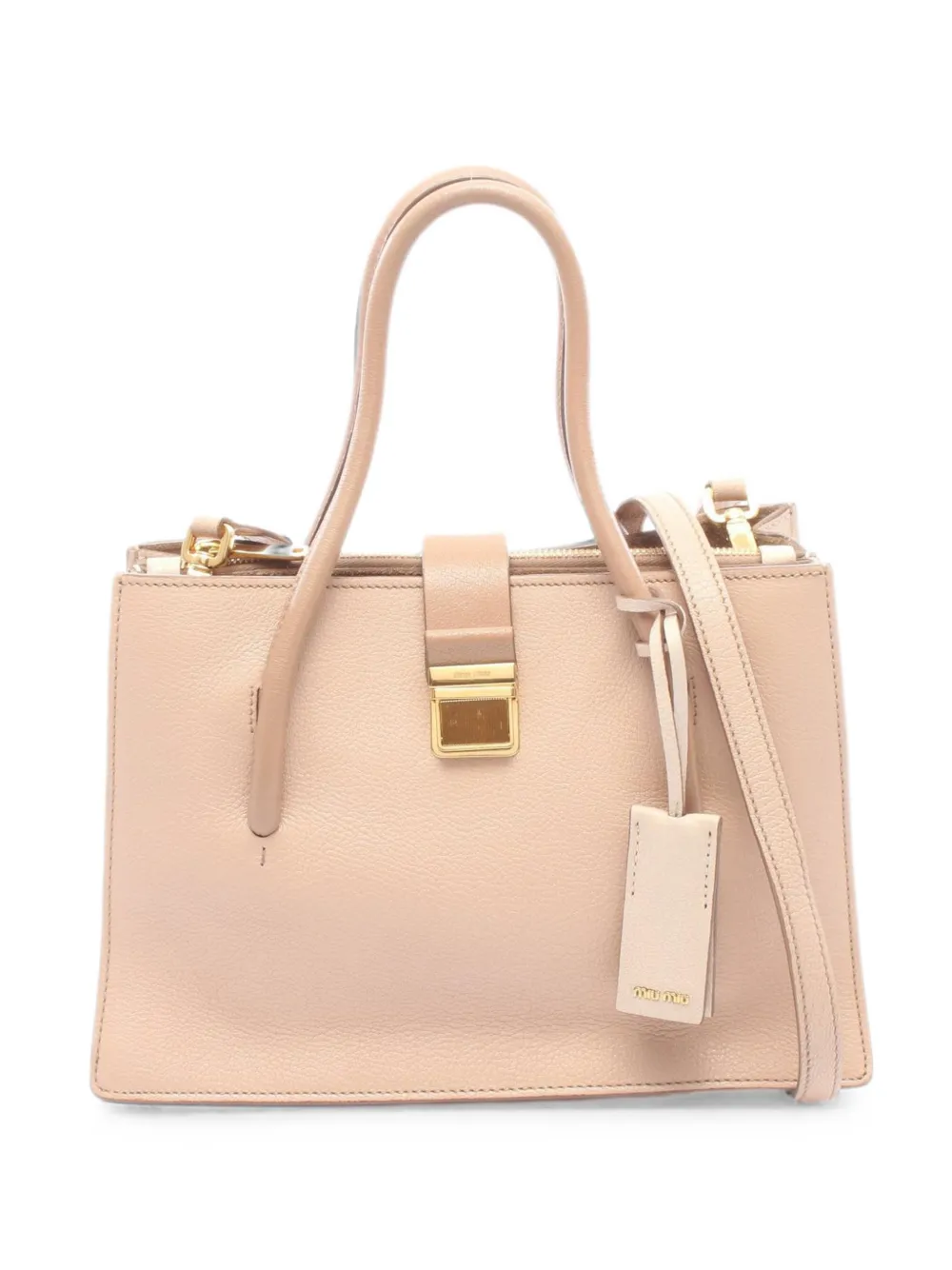 Miu Miu Pre-Owned 2000s Madras two-way handbag - Rosa