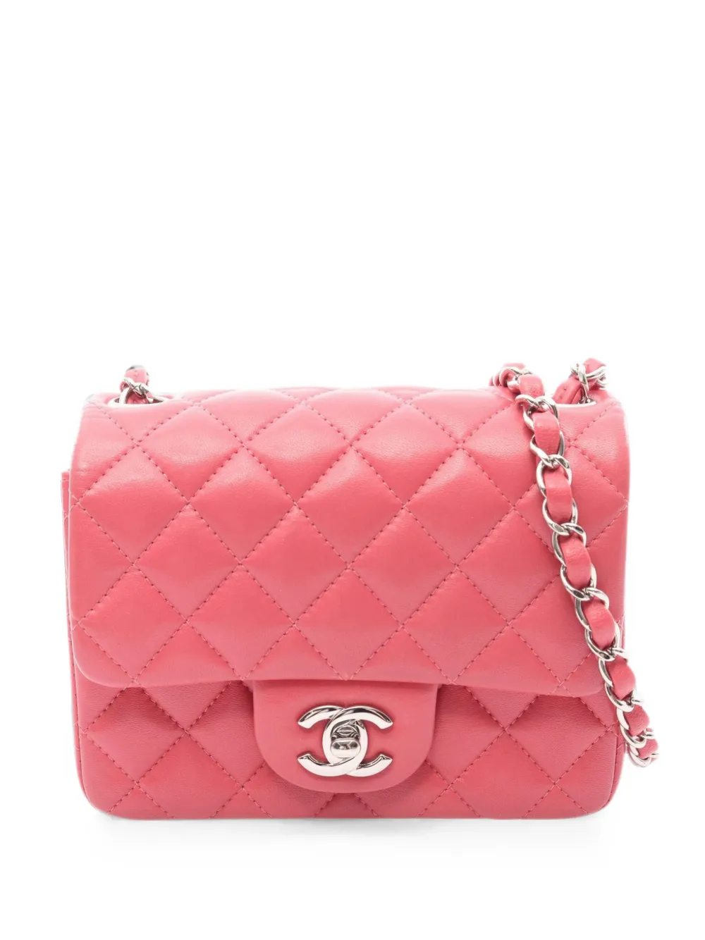 CHANEL Pre-Owned 2019 Matelassé mini shoulder bag - Rosa