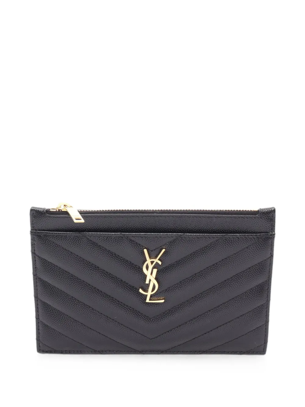 Saint Laurent Pre-Owned 2010s small quilted bill pouch - Nero