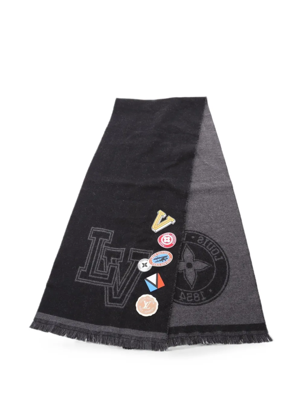 Louis Vuitton Pre-Owned 2017 LV-League scarf - Nero