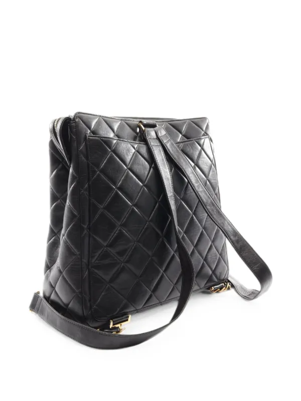 CHANEL Pre-Owned 1996-1997 キルティング レザーバックパック