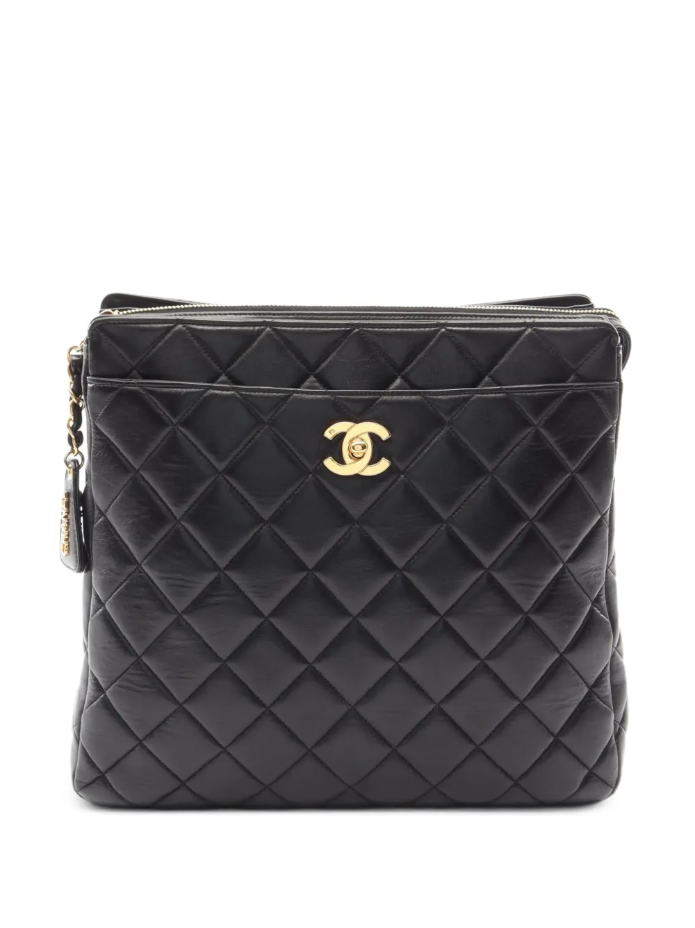 CHANEL Pre-Owned 1996-1997 quilted leather backpack - Black