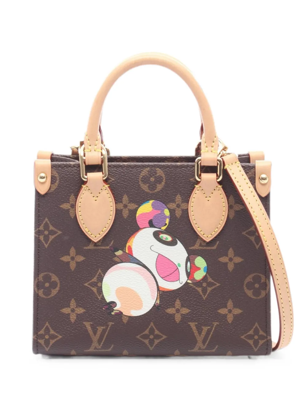 Louis Vuitton Pre-Owned x Takashi Murakami 2010s BB On-The-Go two-way handbag - Braun