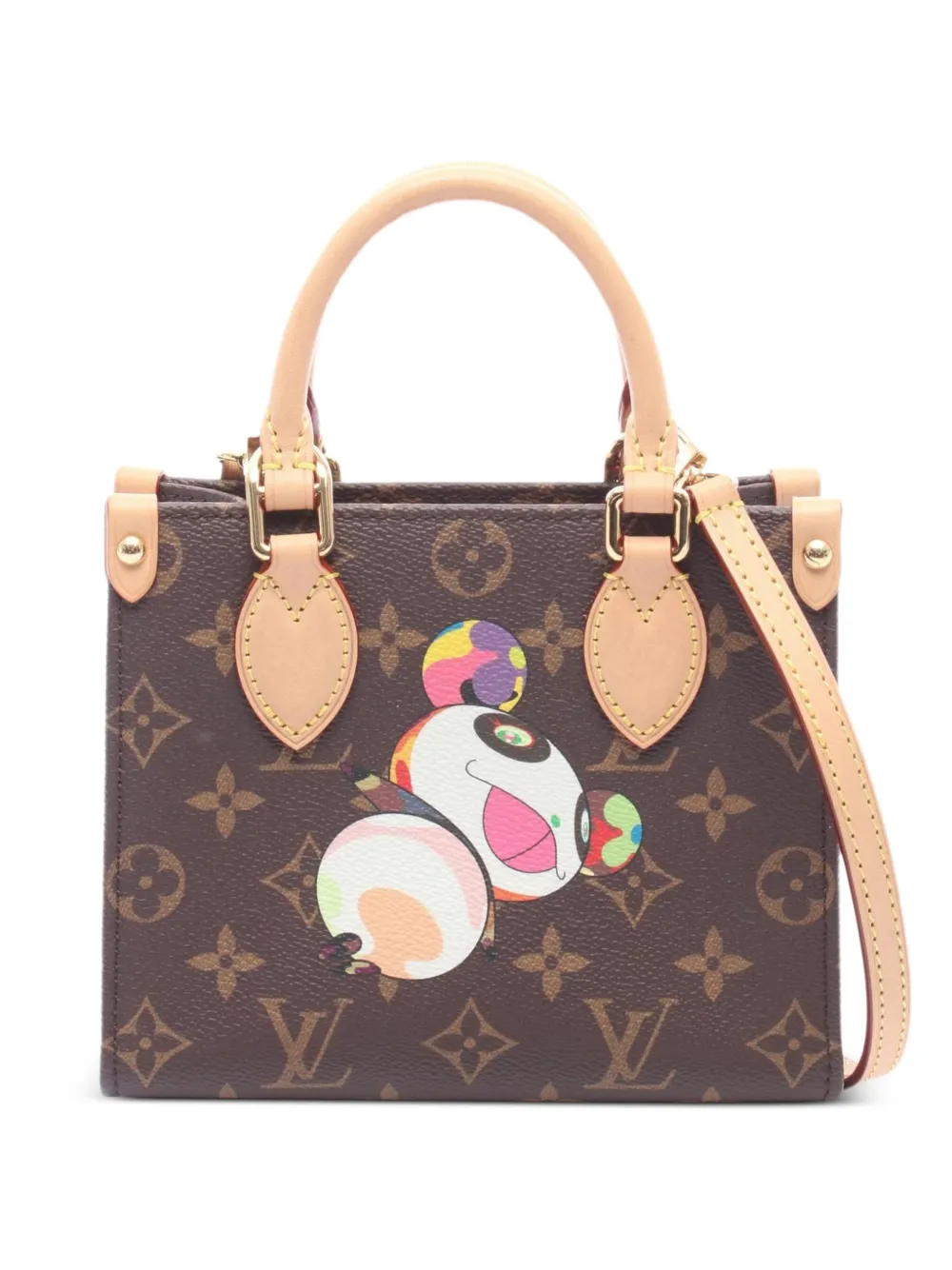 Louis Vuitton Pre-Owned x Takashi Murakami 2010s BB On-The-Go two-way handbag - Marrone