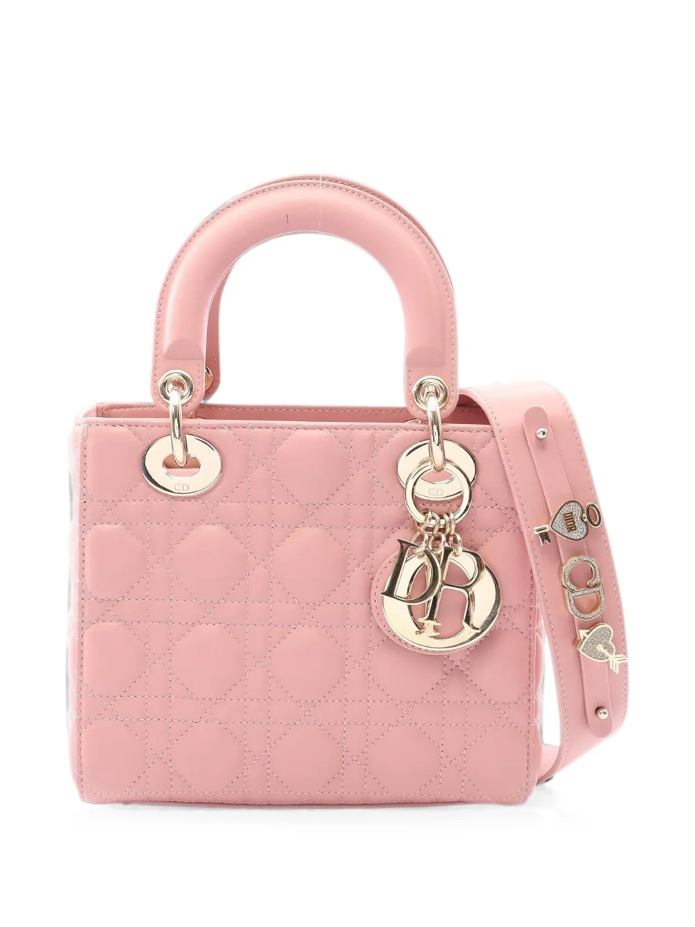 Christian Dior Pre-Owned 2010s Lady Dior My ABCDior Cannage handbag - Pink