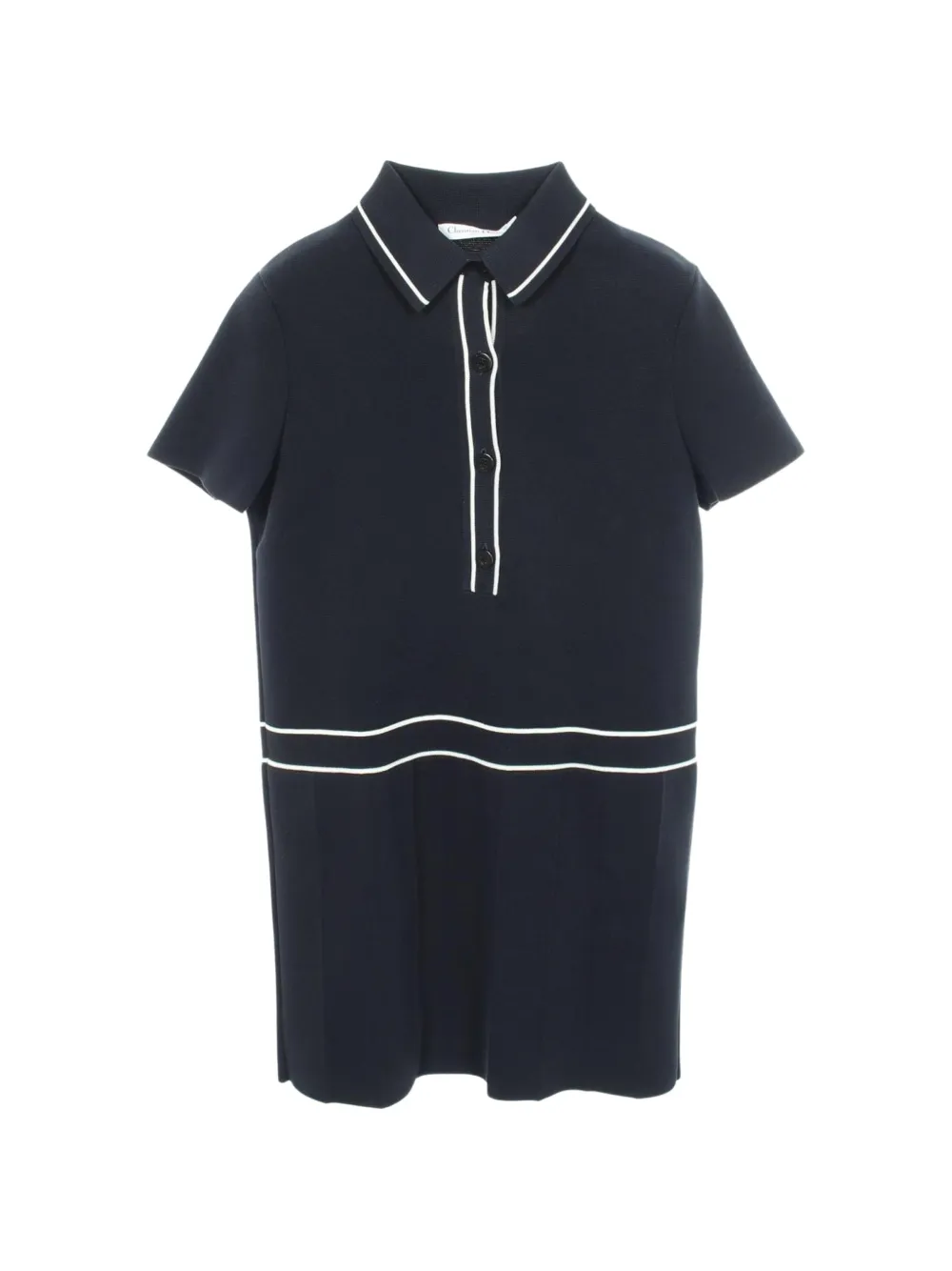 Christian Dior Pre-Owned 2010s pleated mini dress - Blu
