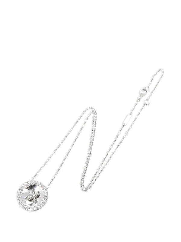 Van Cleef & Arpels Pre-owned 2010s Boutonniere Diamond Necklace in Silver