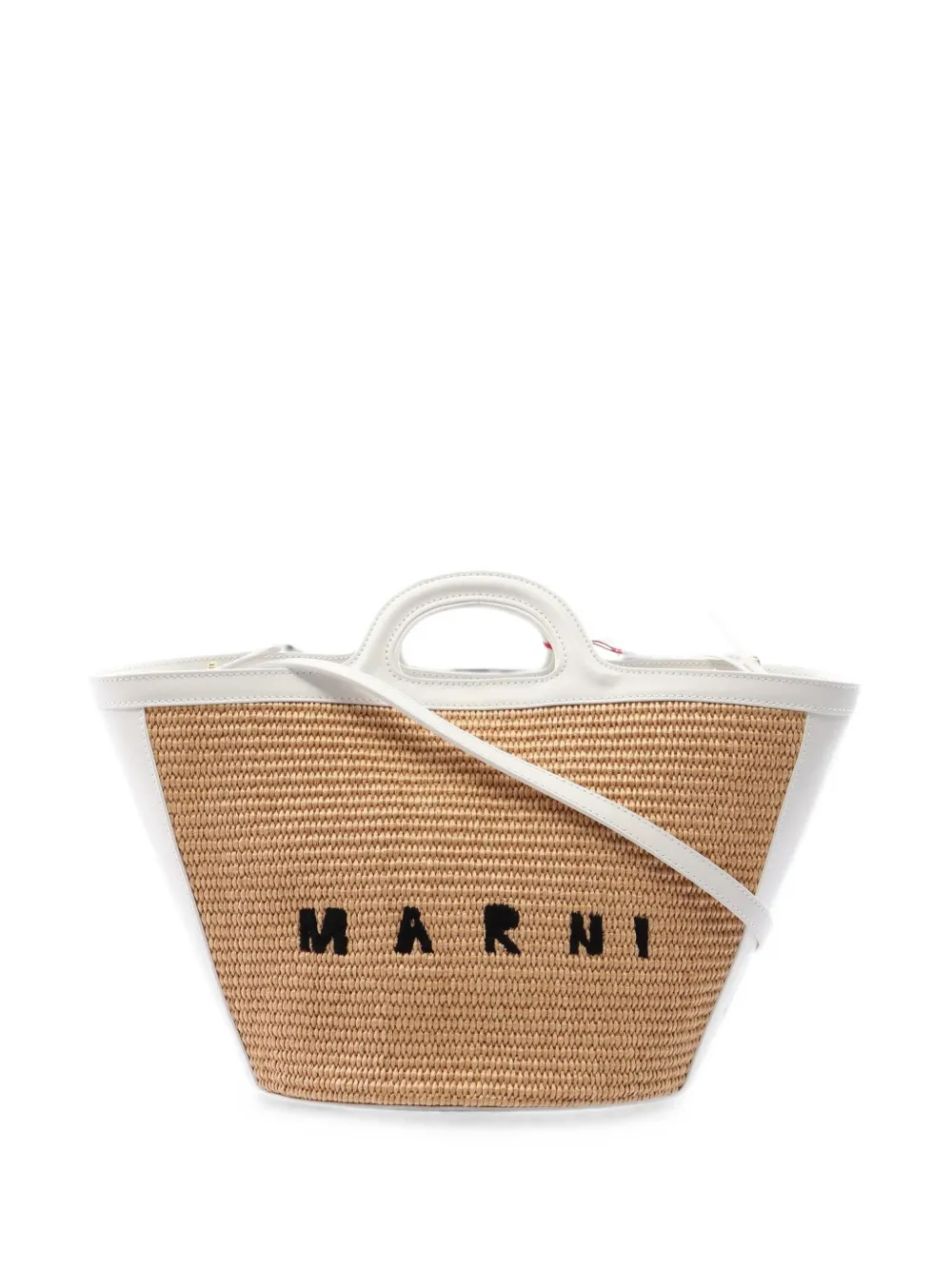 Marni Pre-Owned 2020s small Tropicalia Summer two-way handbag - Toni neutri