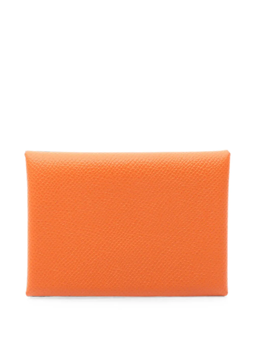 Hermès Pre-Owned 2024 Calviduo leather coin purse - Arancione