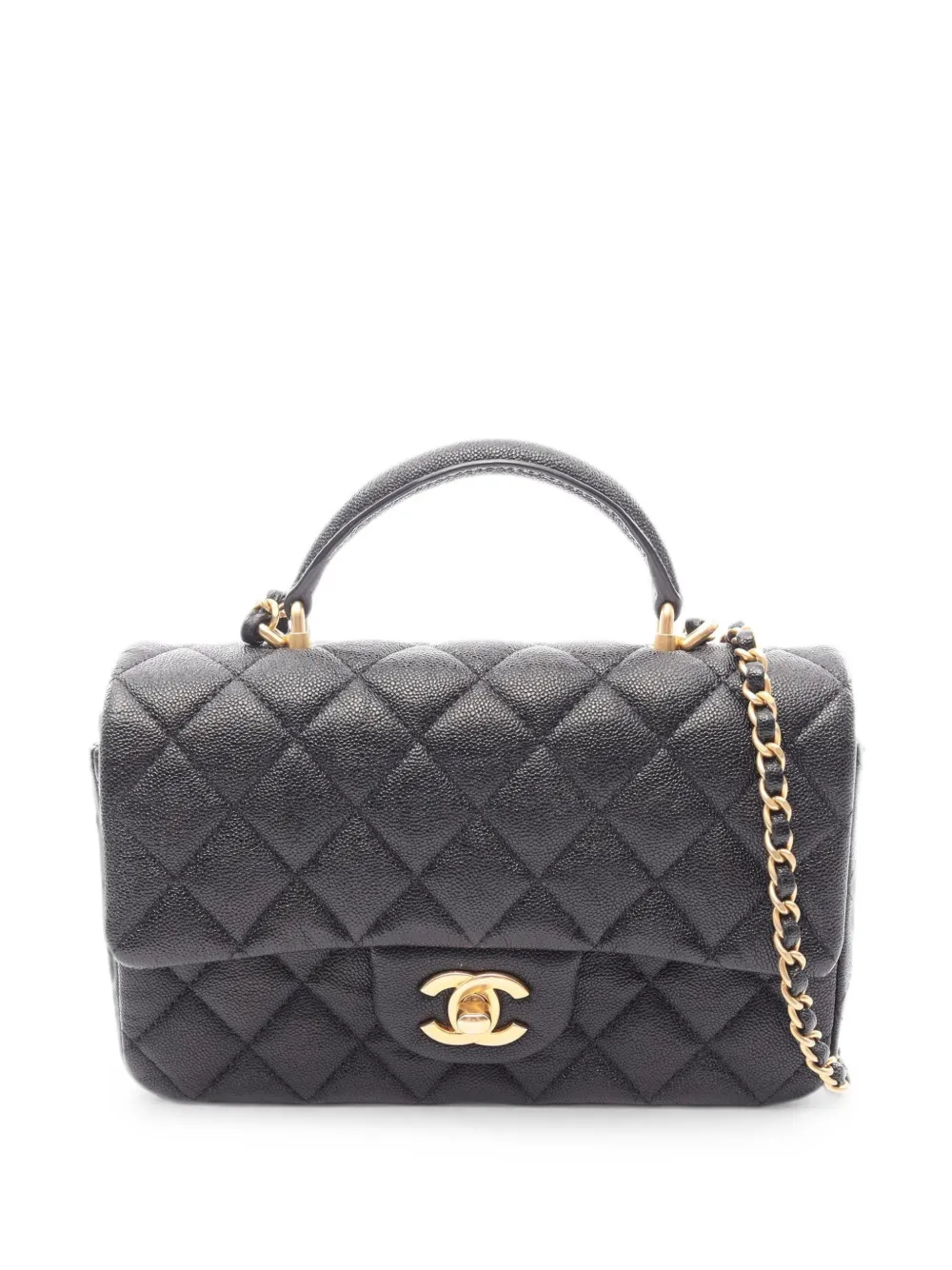 CHANEL Pre-Owned 2021-2022 mini Flap tote bag - Nero